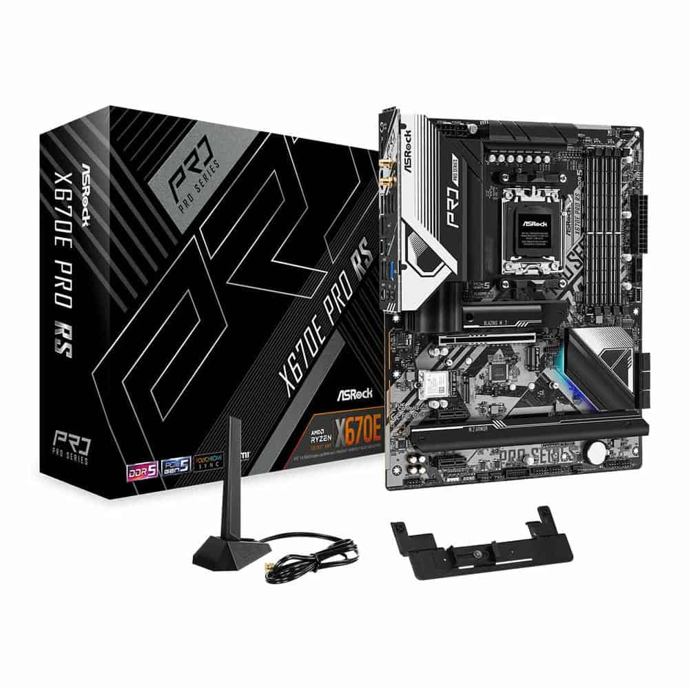 ASRock AMD Ryzen X670E Pro RS AM5 PCIe 5.0 ATX Motherboard